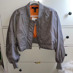 Baggy Crop Bomber Jacket